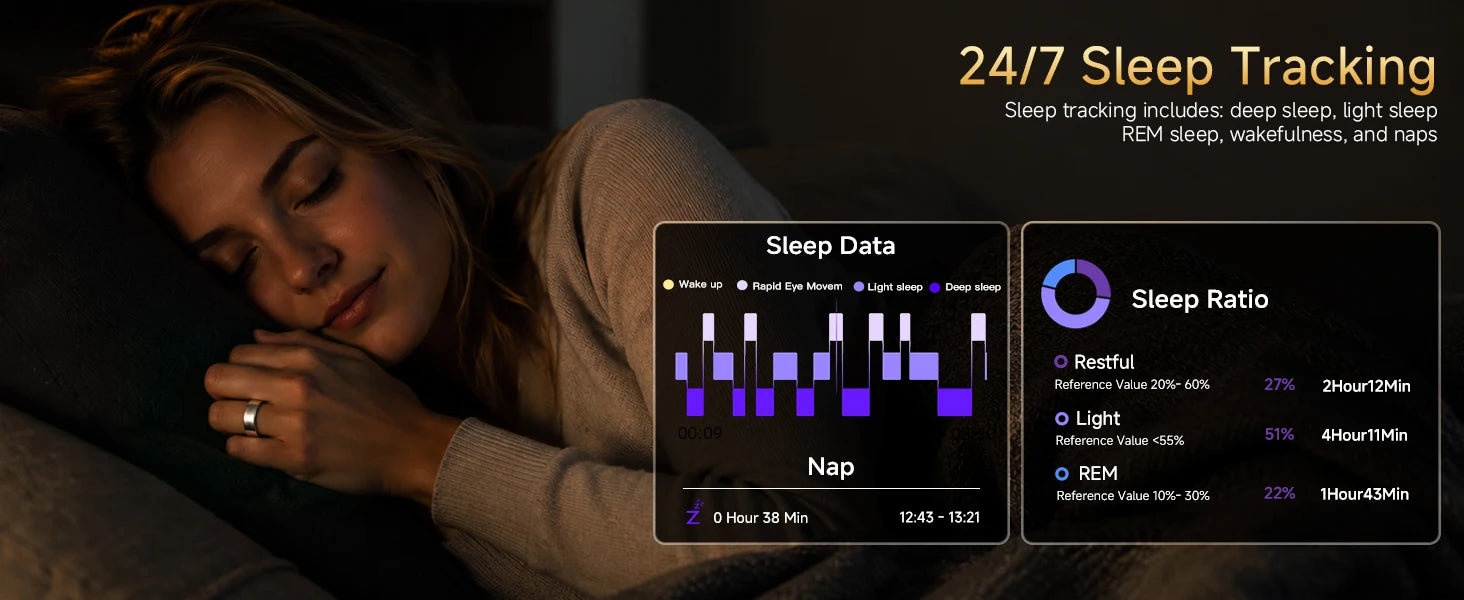 Aura Matt Premium Smart Ring — Advanced Sleep & Recovery Tracker