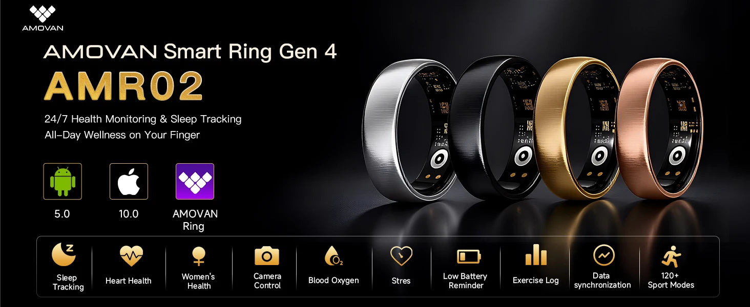 Aura Matt Premium Smart Ring — Advanced Sleep & Recovery Tracker
