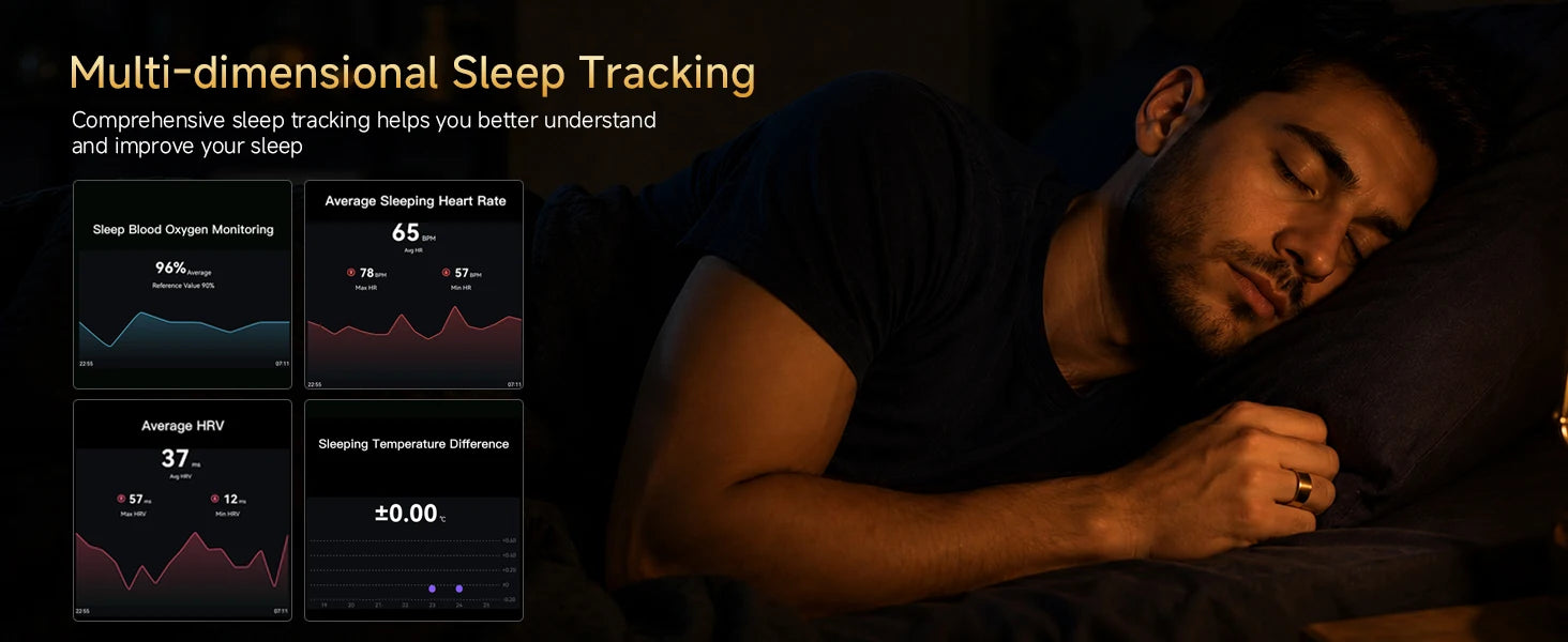 Aura Matt Premium Smart Ring — Advanced Sleep & Recovery Tracker