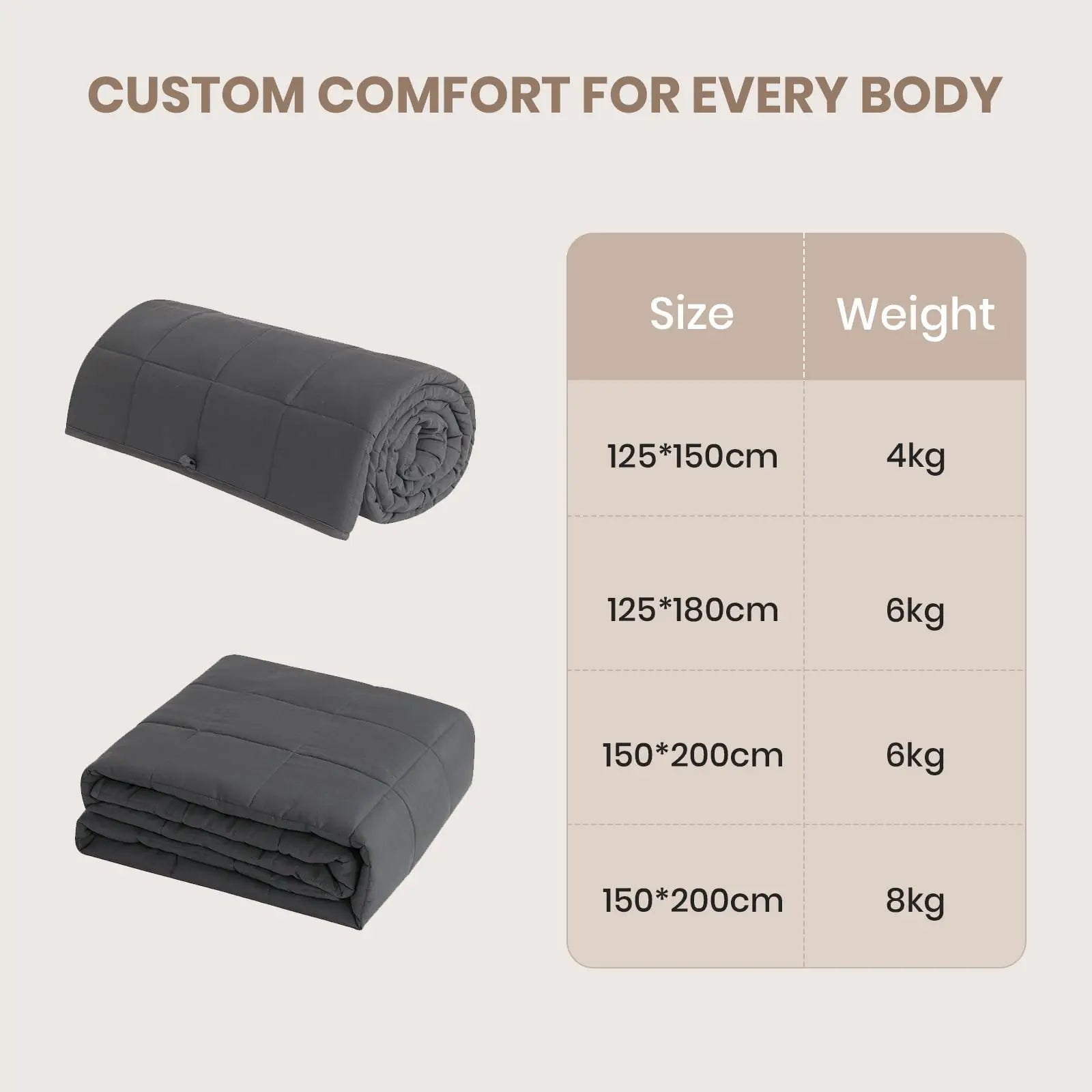 Weighted Blanket (4-8 kg)
