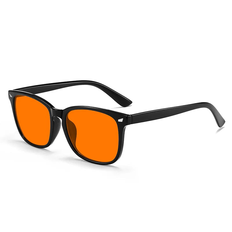 Blaulichtfilterbrille mit roten Gläsern