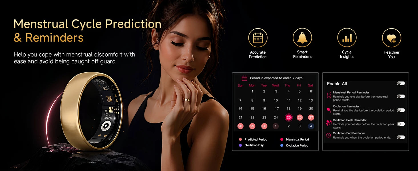Aura Matt Premium Smart Ring — Advanced Sleep & Recovery Tracker