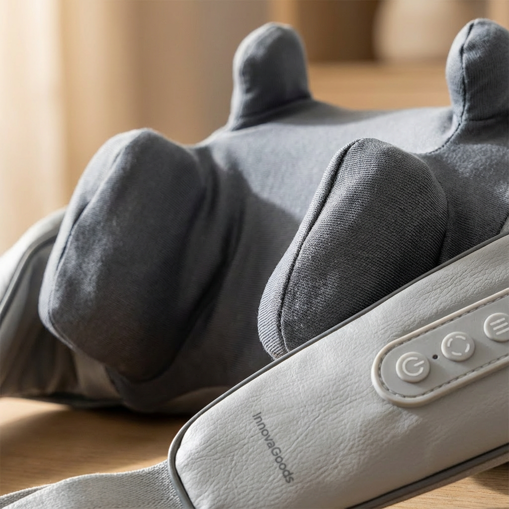 Wiederaufladbares 6D-Nacken- und Rückenmassagegerät Silax InnovaGoods
